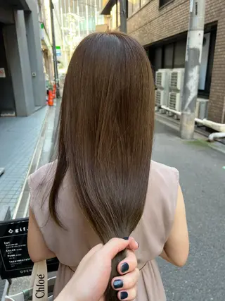 ロング カラー 髪質改善ストレート Kantaのヘアスタイル