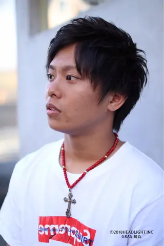 ミディアム メンズ PARU hair salonのヘアスタイル