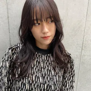 セミロング カラー ヘアアレンジ アンククロス渋谷【ANKH CROSS】所属・韓国ヘア┊︎レイヤー ┊︎haruka🌙のヘアスタイル