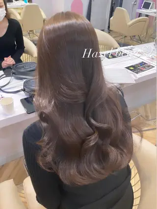 セミロング カラー ヘアアレンジ 🩷韓国ヘア/ヨシン モリ🩷Maikaのヘアスタイル