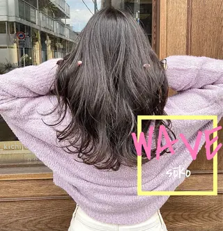 ロング カラー パーマ ヘアアレンジ マツエク・マツパ アイブロウ sōko   Hair&Nail Salon所属・🫧一気にあか抜け 🫧mayuのヘアスタイル