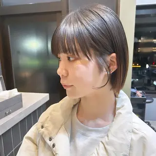 ショート ボブ・レイヤー 田中 励也のヘアスタイル