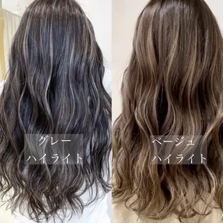 セミロング カラー SALOWIN  原宿ash所属・タナカ タクヤのヘアスタイル