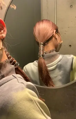 ロング カラー レイヤー/柔色 カラー/SAkiのヘアスタイル