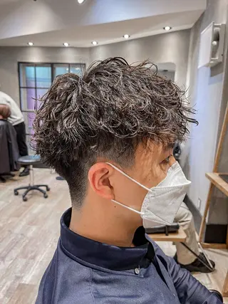 ショート パーマ メンズ amie高崎所属・高崎メンズパーマ 髪質改善TAKEのヘアスタイル