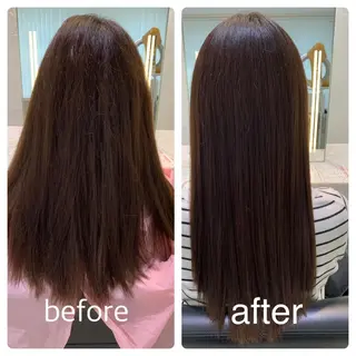 ロング カラー パーマ 韓国ヘア🇰🇷/ レイヤーカット✂︎のヘアスタイル