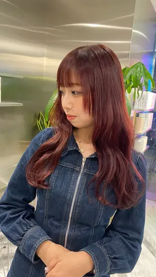 セミロング カラー カンナ【Y2Kネイル /コーンロウ】のネイルデザイン