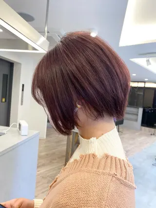 ショート カラー ヘアアレンジ 🌷FUKA🌷 まろやかハイトーンのヘアスタイル