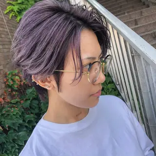 メンズ StellA所属・アートディレクター ワダヒサノリのヘアスタイル