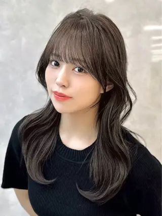 ロング カラー MAEUL NAGOYA所属・前髪顔周り/レイヤー 韓国/桔川恒のヘアスタイル