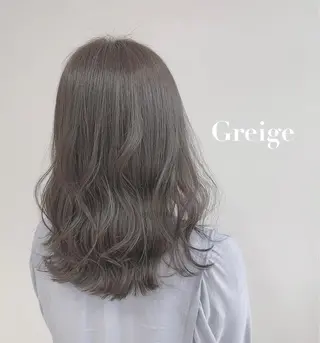 セミロング カラー 松本 菜那のヘアスタイル