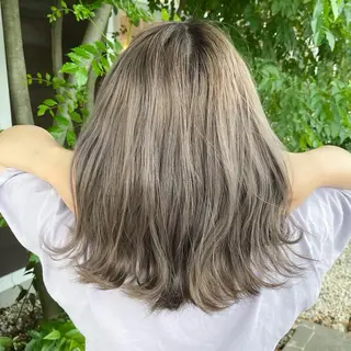 セミロング カラー TJ天気予報 豊田 /松岡さくらのヘアスタイル