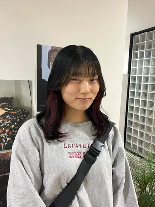 ミディアム 🟡ひろの/ツヤ カラー/髪質改善🟡のヘアスタイル