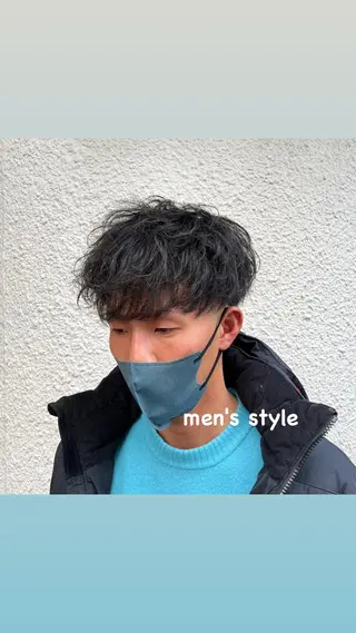 ショート メンズ 茅ヶ崎パーマ特化/ スパイラル/ハルキのヘアスタイル