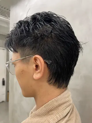 メンズ メンズカット パーマ[佐橋]のヘアスタイル