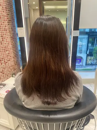 セミロング カラー 杉田 優月のヘアスタイル