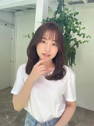 ミディアム カラー 髪質改善特化 🫧松野力也のヘアスタイル