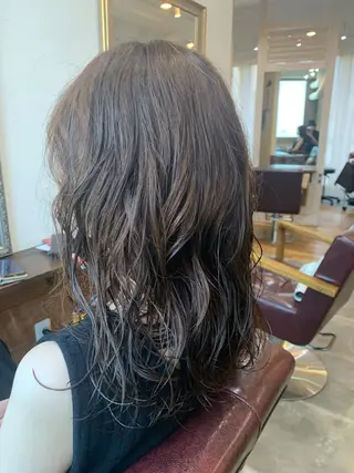 ミディアム CECIL hair なんば店所属・メンズパーマ 艶髪☆店長☆有馬のヘアスタイル