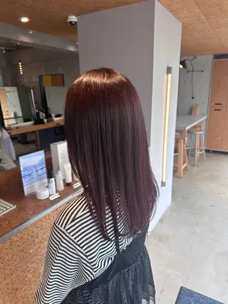 ミディアム カラー 古川 杏果のヘアスタイル