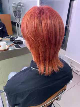 ミディアム カラー きど ゆうきのヘアスタイル