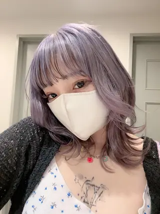 ミディアム カラー 310【サンイチマル】所属・透明感ハイトーン🦄 キラ🌈のヘアスタイル