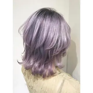 ミディアム カラー 似合わせ提案サラ艶♡ 彩華のヘアスタイル