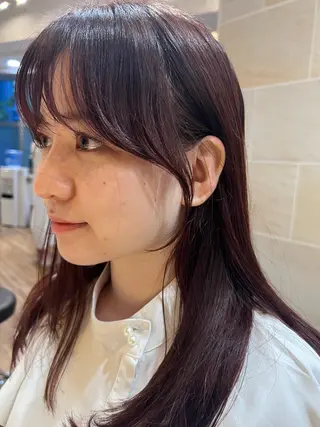 セミロング カラー しみず さくら🌸のヘアスタイル