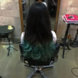 ロング カラー インナーカラー/天神 ブリーチ/吉田のヘアスタイル