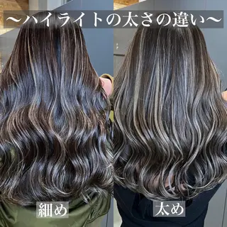 セミロング 🇺🇸ハイライト特 化美容師🇺🇸漆沢のヘアスタイル