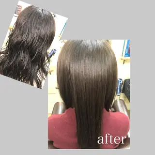 セミロング アキコ美容室所属・カワマタ アツヨシのヘアスタイル