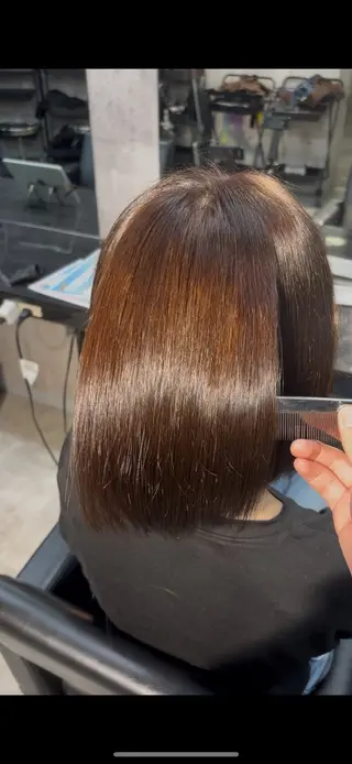 ショート 溝渕朋也 /髪質改善ストレートのヘアスタイル