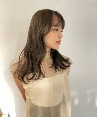 セミロング カラー 透明感カラー＊ レイヤー/清水大地のヘアスタイル