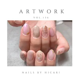 ショート カラー ネイル マツエク・マツパ illum hicariのネイルデザイン