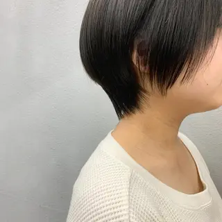 ショート カラー 🌱小顔魅せカット 透明感カラー/泉綺のヘアスタイル