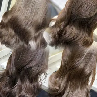 セミロング カラー 💖ダブルカラー/ ケアカラー/レナ💖のヘアスタイル