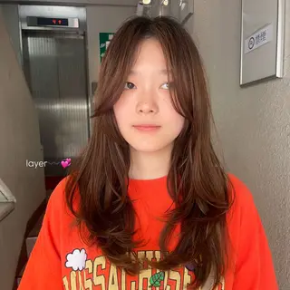 ロング こいき/ブラウン・ 暖色/艶カラー🎀✨のヘアスタイル