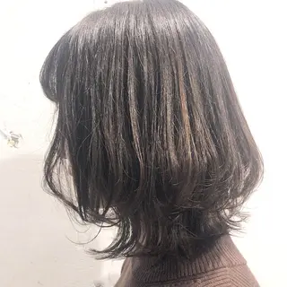 ミディアム カラー 💚 nao💚のヘアスタイル