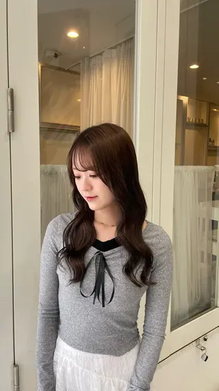 カラー 北堀江/ストレート /ブリーチ/じゅきのヘアスタイル