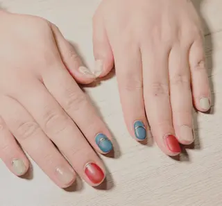 ショート Bow wow Nail さや🧸のネイルデザイン