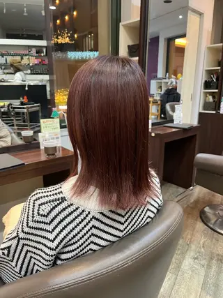 カラー 髪質改善、パーマ 山崎純生のヘアスタイル