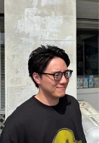 ショート パーマ メンズ 上𦚰 慶のヘアスタイル