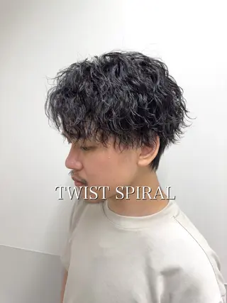 ミディアム パーマ メンズ メンズ専門 Stylist吉川のヘアスタイル