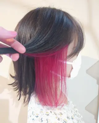 ミディアム カラー iss所属・メンズ/パーマ特化 /波巻き/林洋平のヘアスタイル