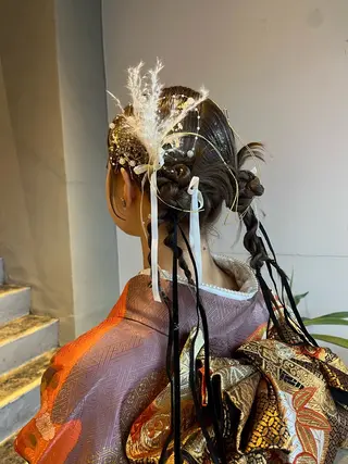 ロング ヘアアレンジ 藤井 美歩/赤髪のヘアスタイル