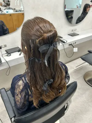 ロング ヘアアレンジ 🌷HARU 暖色/ヘアセット🫧のヘアスタイル