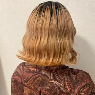 ミディアム esu西梅田所属・ena/ブリーチなし 透明感・レイヤー🎀のヘアスタイル