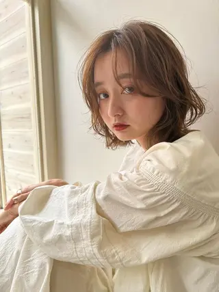 ミディアム カラー 《放出》Forte マネージャー山根英明のヘアスタイル