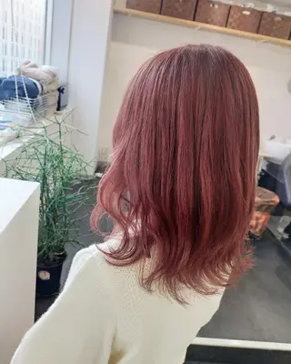 ミディアム カラー JIL BLAN 京都所属・RU RIのヘアスタイル