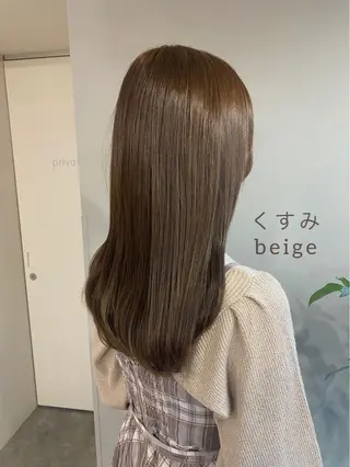 セミロング カラー ヘアアレンジ ボブ /ニュアンス/ satomi🧸💖のヘアスタイル