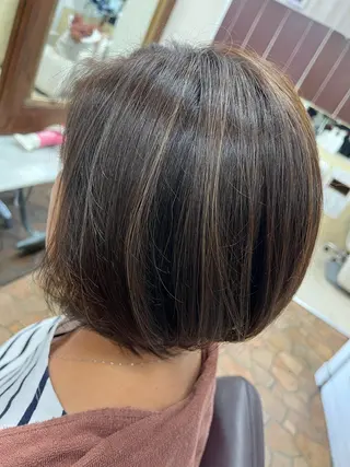 ミディアム カラー ✨ショート/ボブ 縮毛矯正✨アキラのヘアスタイル